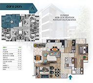 A Blok Daire Planı